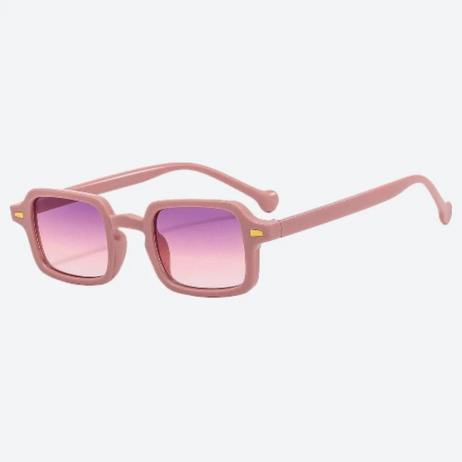 Square Plastic Lens Retro Sunglasses