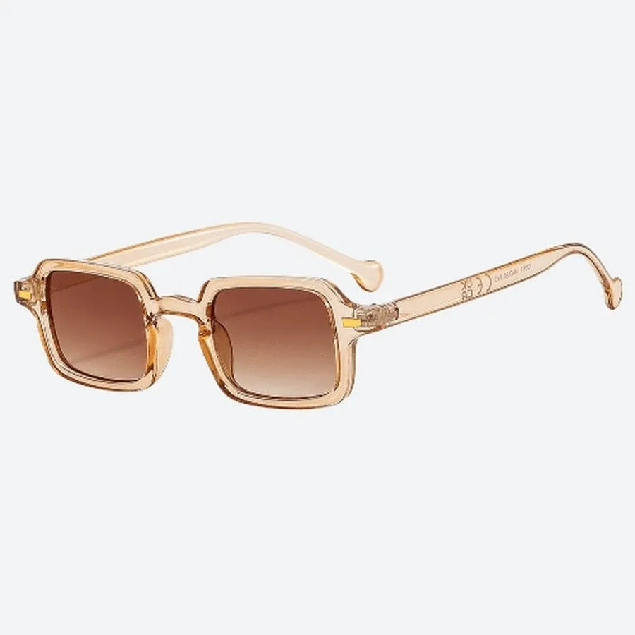 Square Plastic Lens Retro Sunglasses