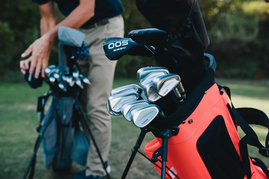 Série fers golf droitier taille 2 vitesse lente - INESIS 500