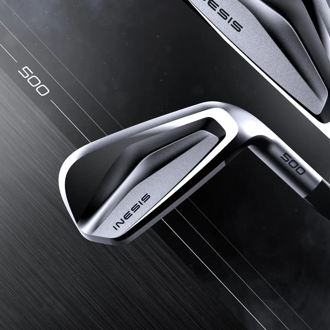 Série fers golf droitier taille 2 vitesse lente - INESIS 500