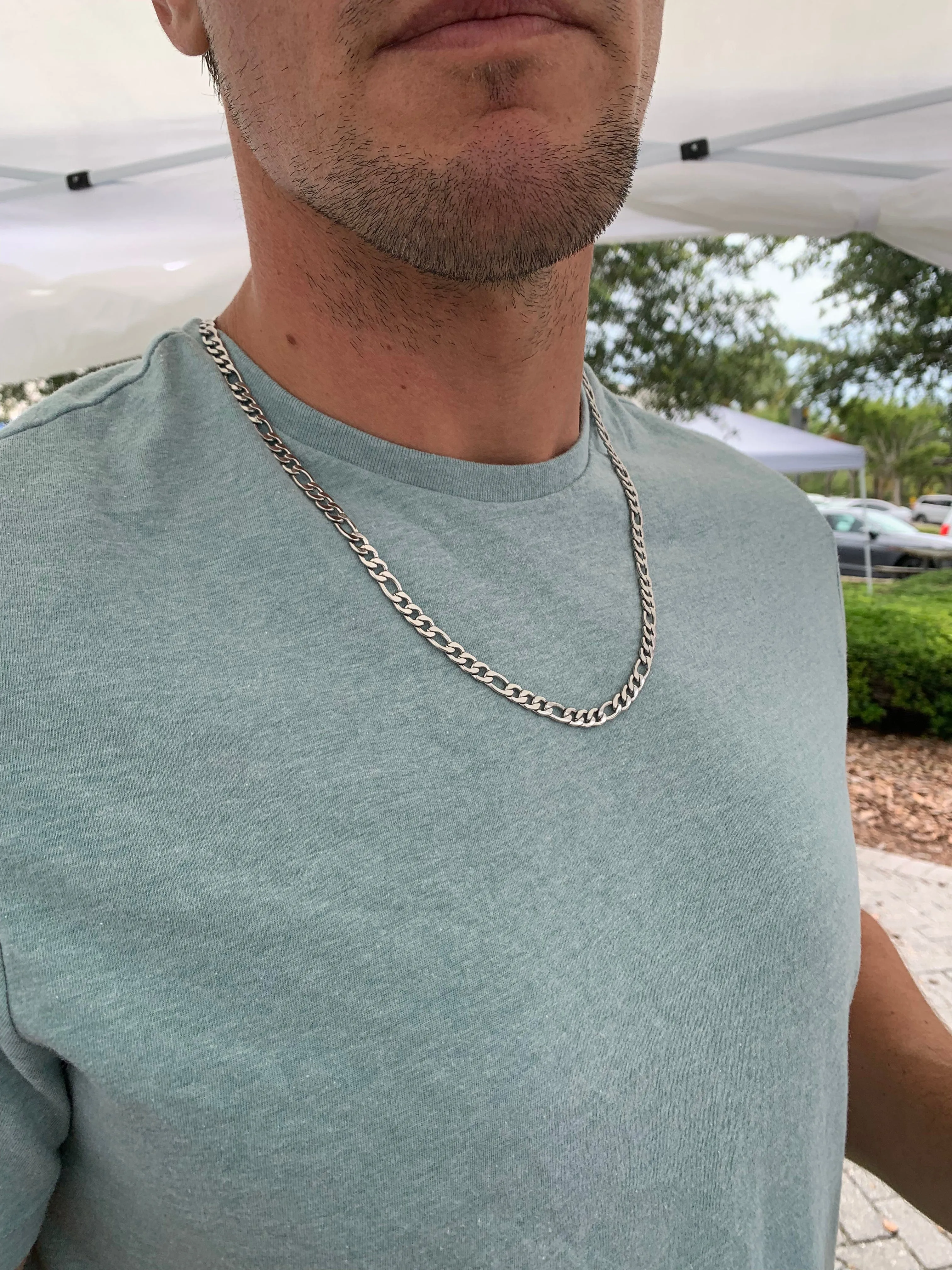 Stainless Steel Figaro Chain