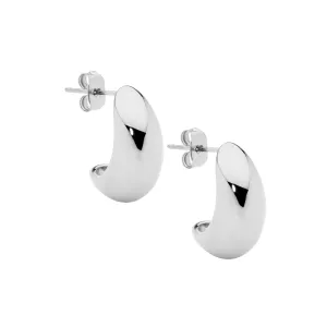 Stainless Steel Teardrop Stud Earrings SE270S