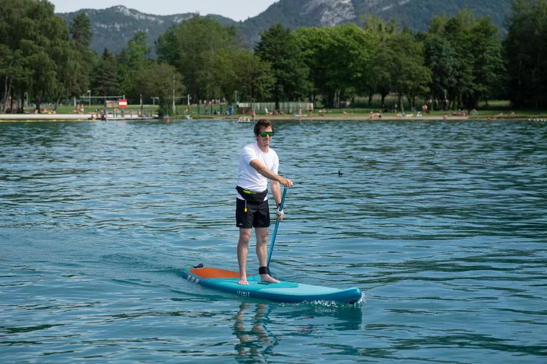 STAND UP PADDLE GONFLABLE DÉBUTANT 9 PIEDS BLEU ET ORANGE
