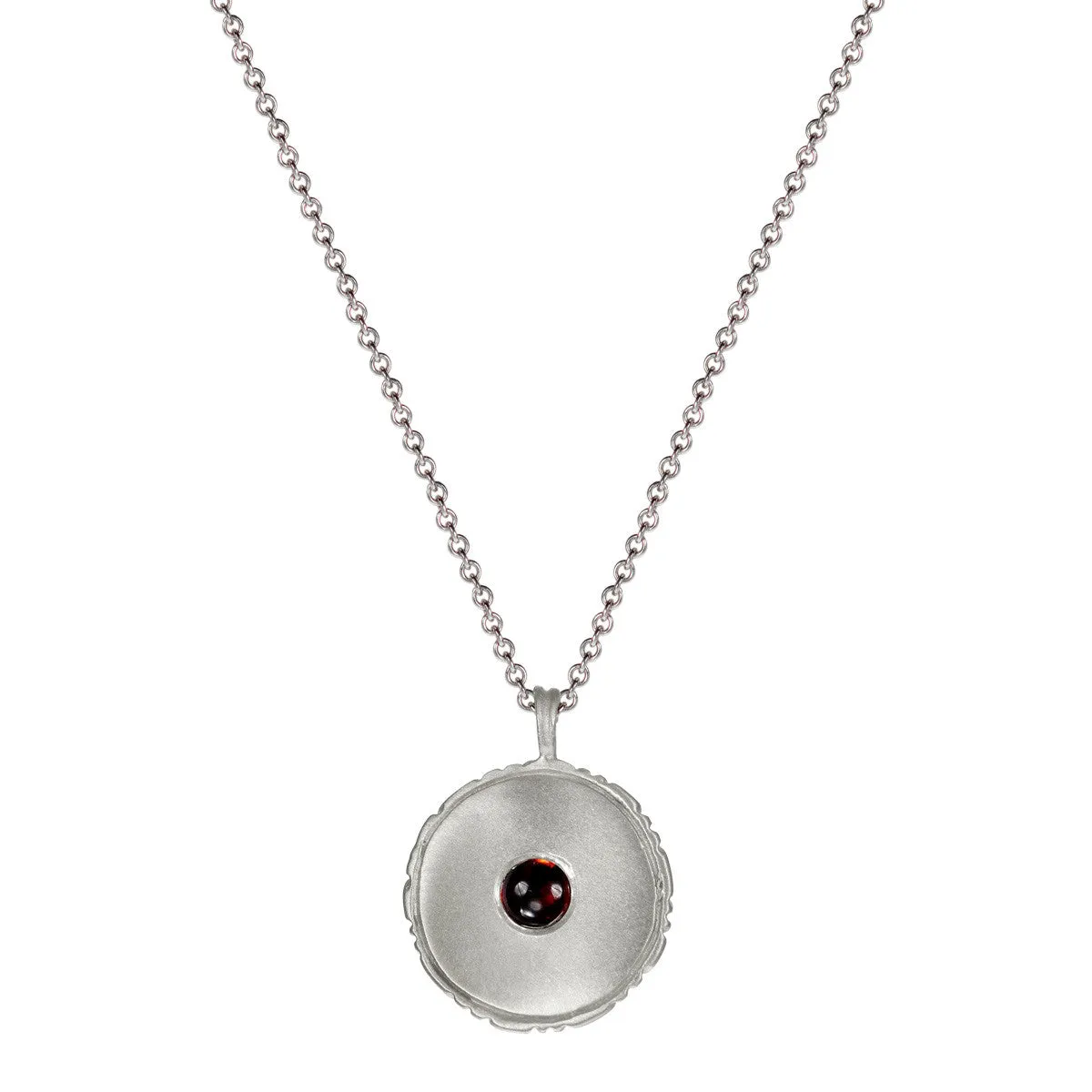 Sterling Silver Strength is Having a Graceful Life Pendant with Garnet