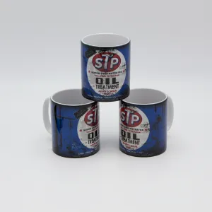STP Oil inspired Retro/ Vintage Distressed Look Oil Can Mug - 10oz
