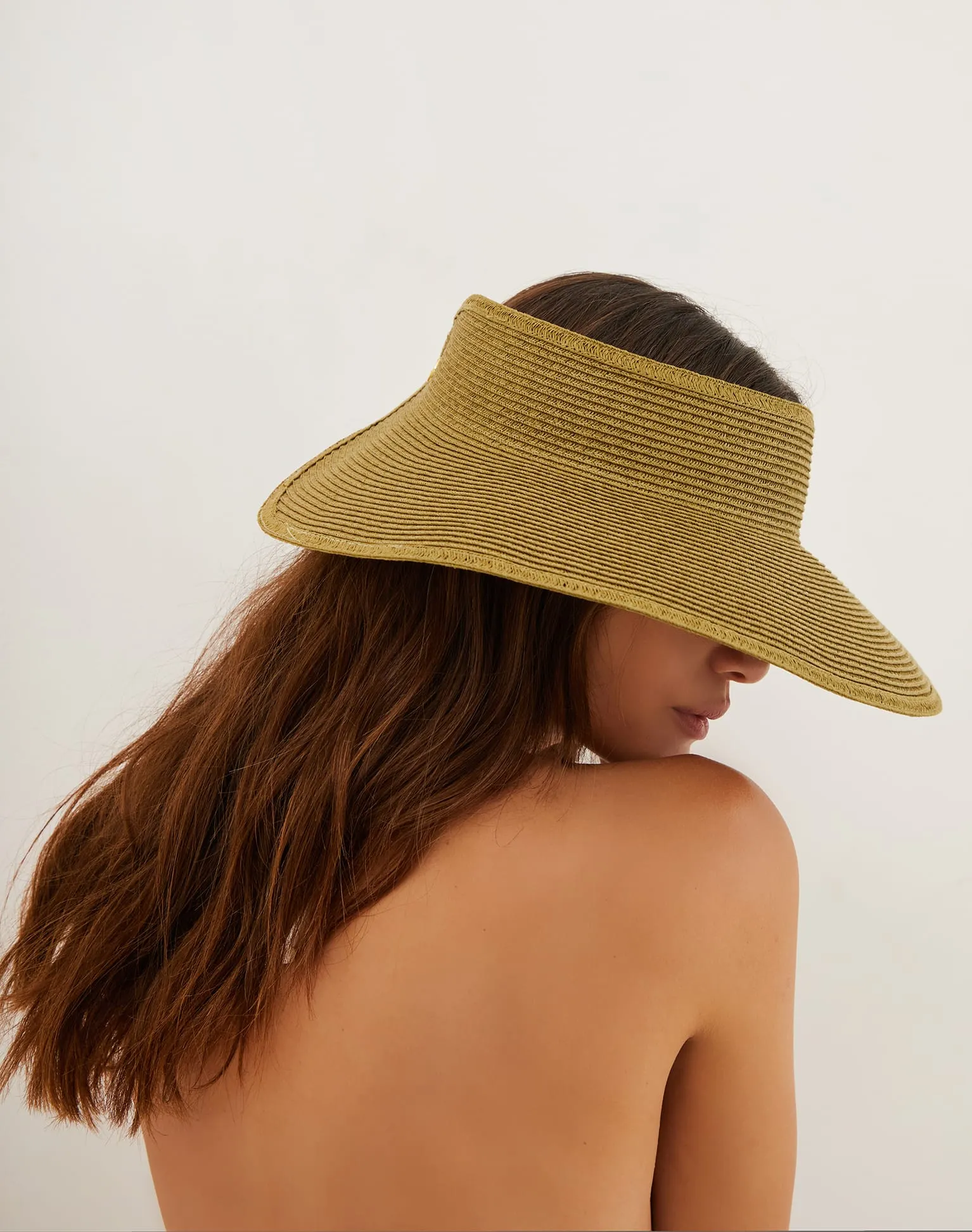 Straw Visor - Green