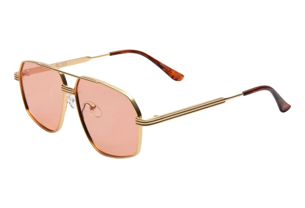 Sunglasses- Bliss - Gold/Amber Lens