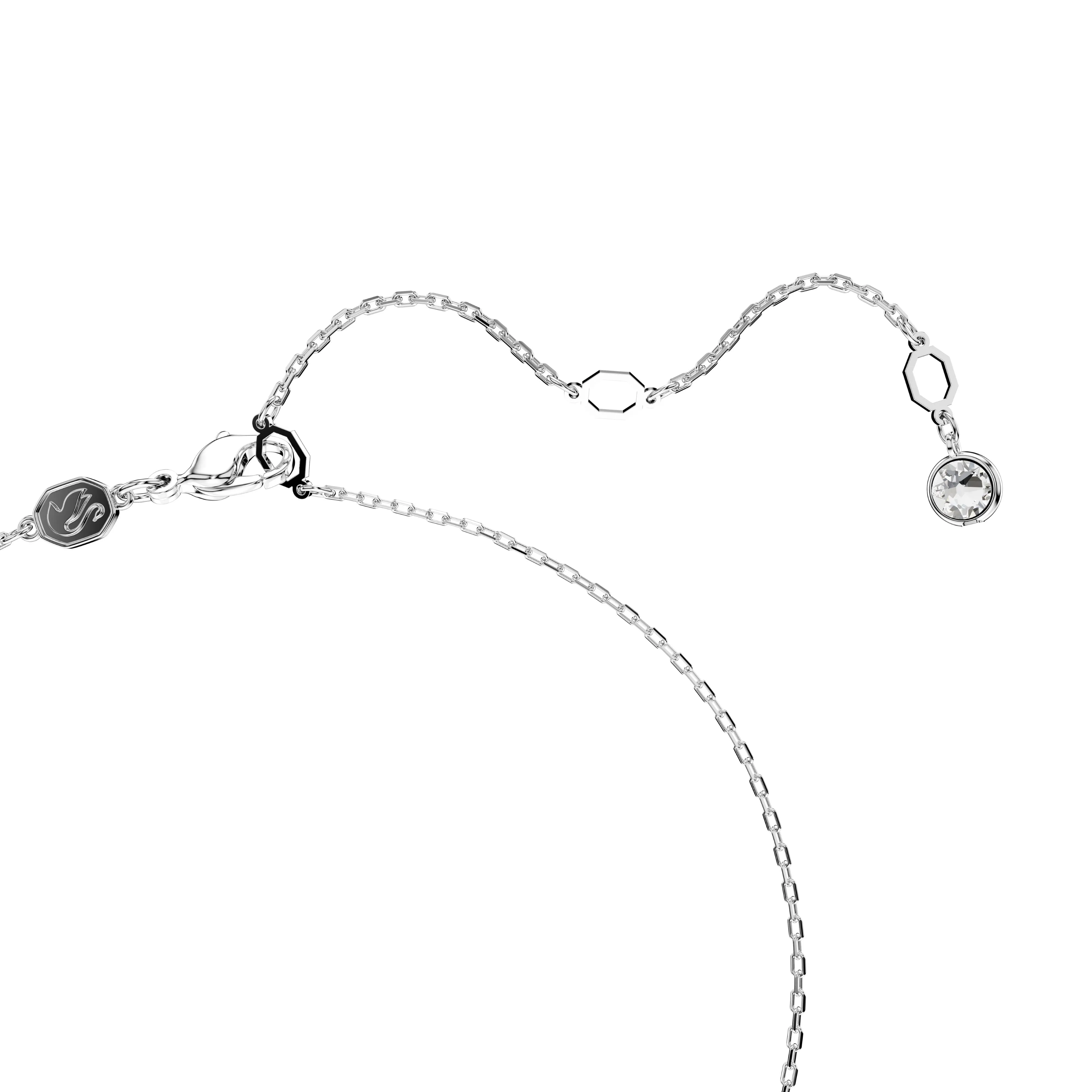 Swarovski Rhodium Hyperbola Pavé Infinity Necklace