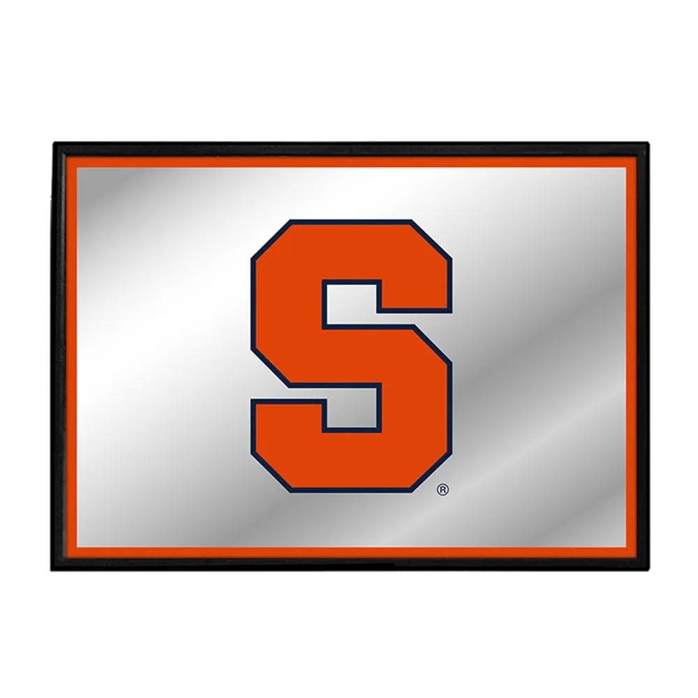 Syracuse Orange: Framed Mirrored Wall Sign