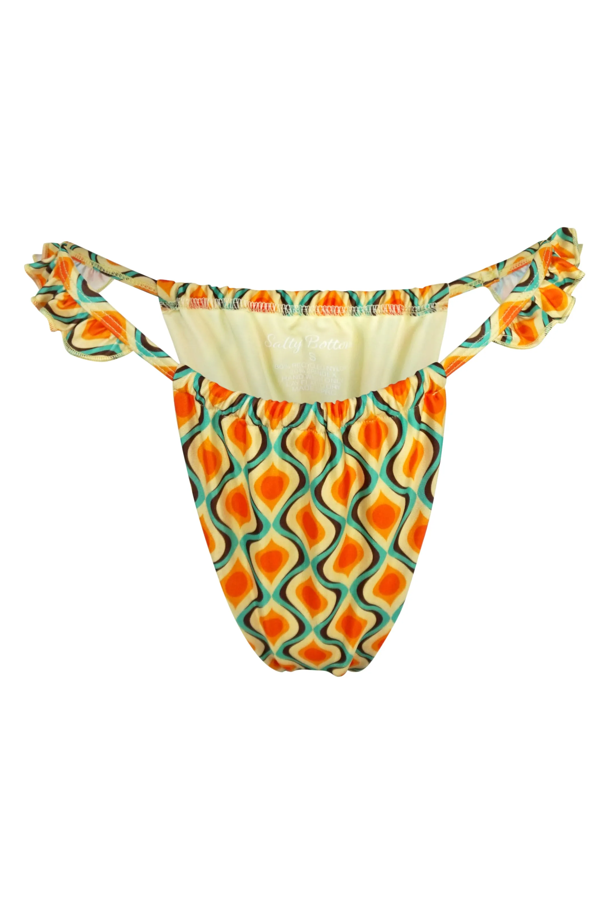 Tahiti Ruffle Cheeky Bikini Bottoms - Trippy Hippie