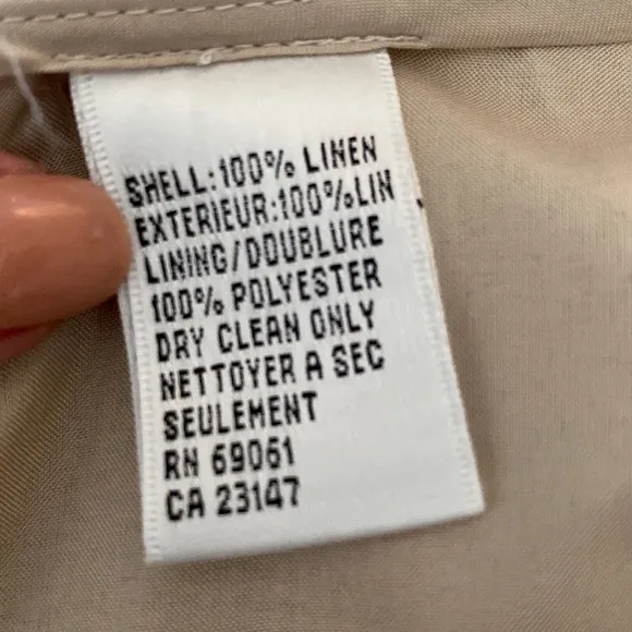Talbots LINEN‎ houndstooth skirt
