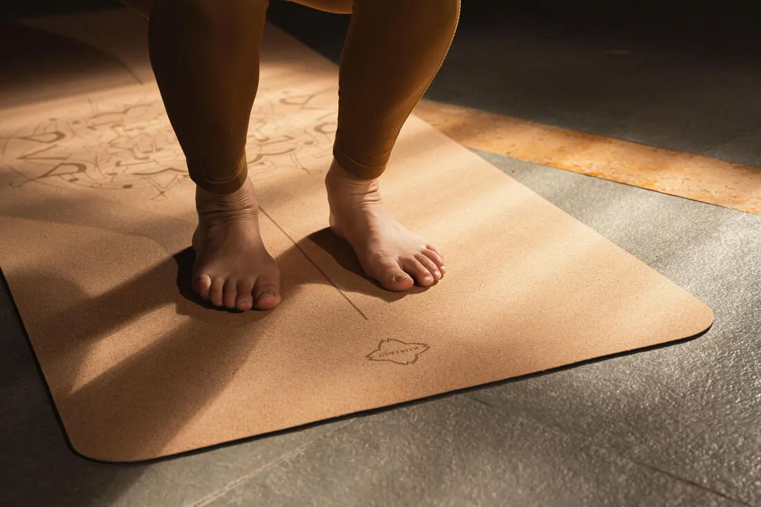 TAPIS YOGA LIEGE MANDALA 185 X 65 CM X 4MM