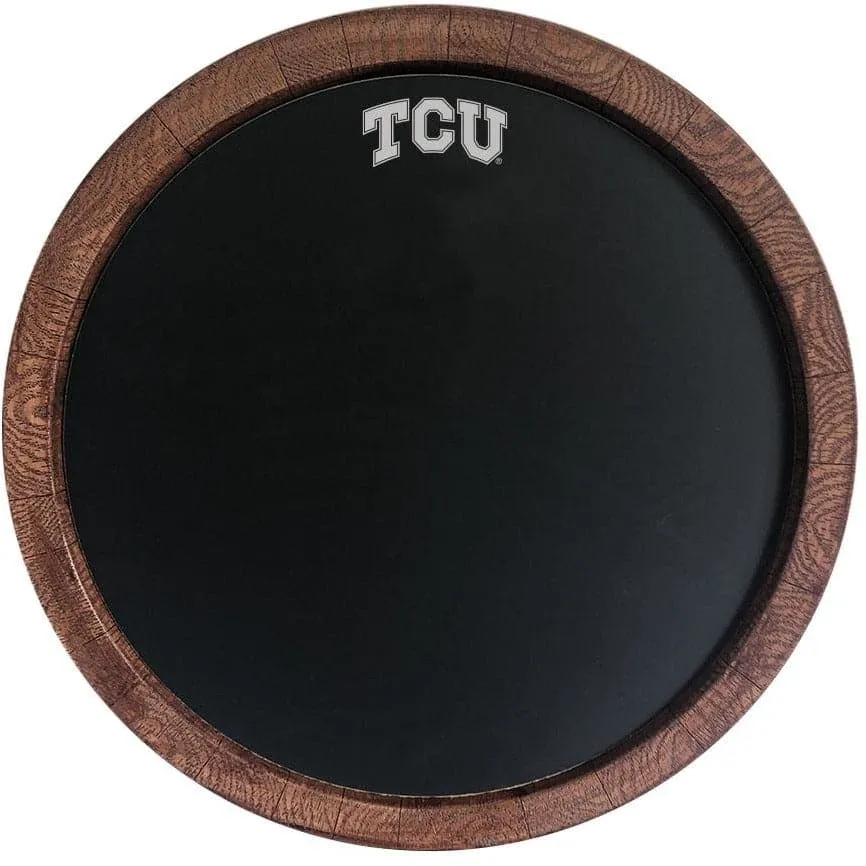 TCU Horned Frogs: Chalkboard "Faux" Barrel Top Sign