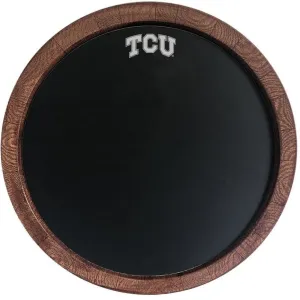 TCU Horned Frogs: Chalkboard "Faux" Barrel Top Sign