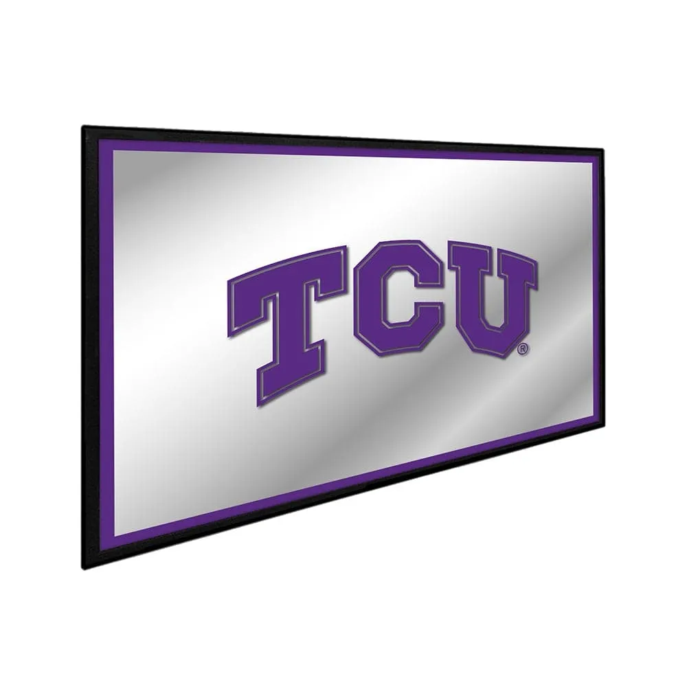 TCU Horned Frogs: Framed Mirrored Wall Sign