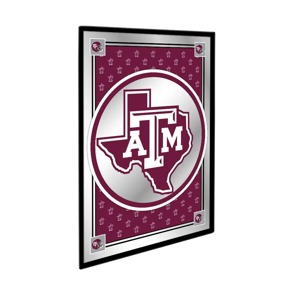 Texas A&M Aggies: Team Spirit, Texas - Framed Mirrored Wall Sign
