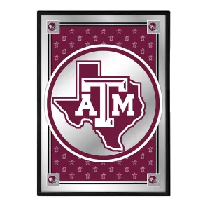 Texas A&M Aggies: Team Spirit, Texas - Framed Mirrored Wall Sign