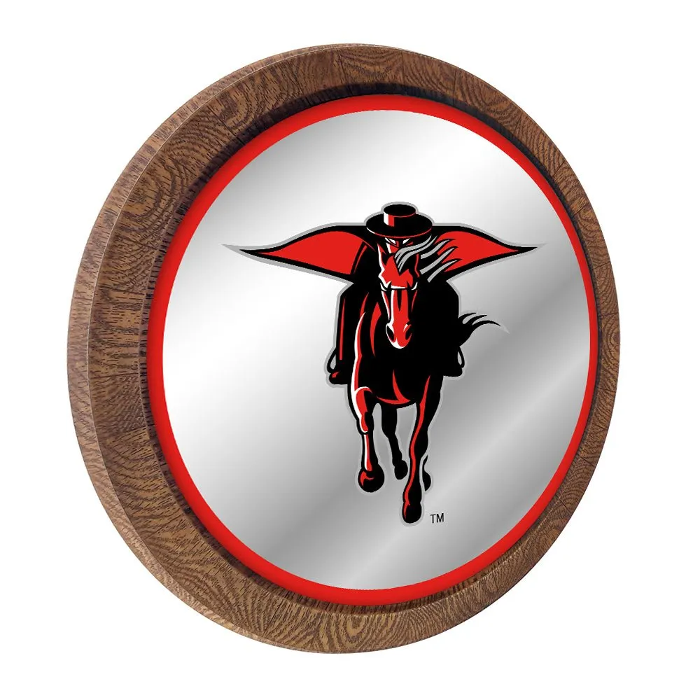 Texas Tech Red Raiders: Mascot - Mirrored Barrel Top Mirrored Wall Sign