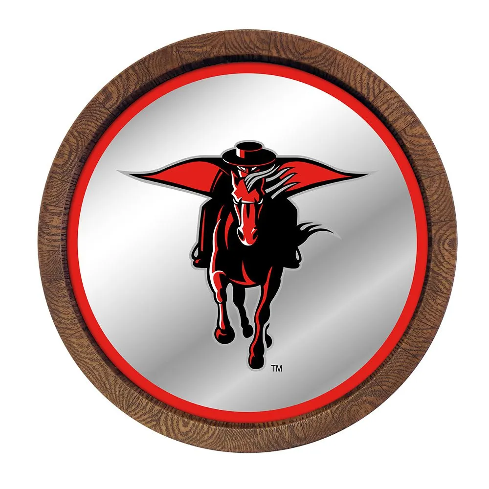 Texas Tech Red Raiders: Mascot - Mirrored Barrel Top Mirrored Wall Sign