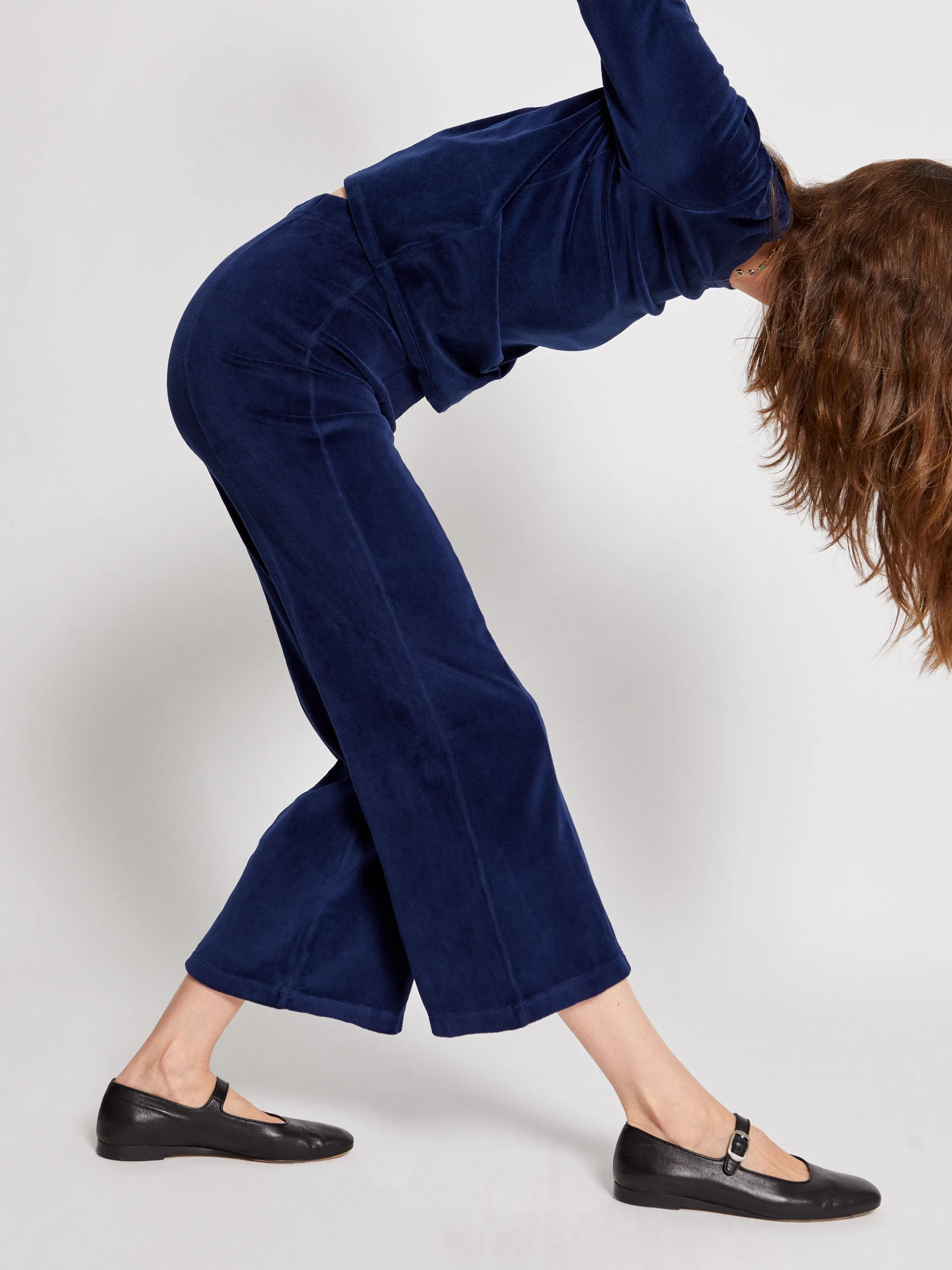 The Fili Kick Flare Pants in Velour