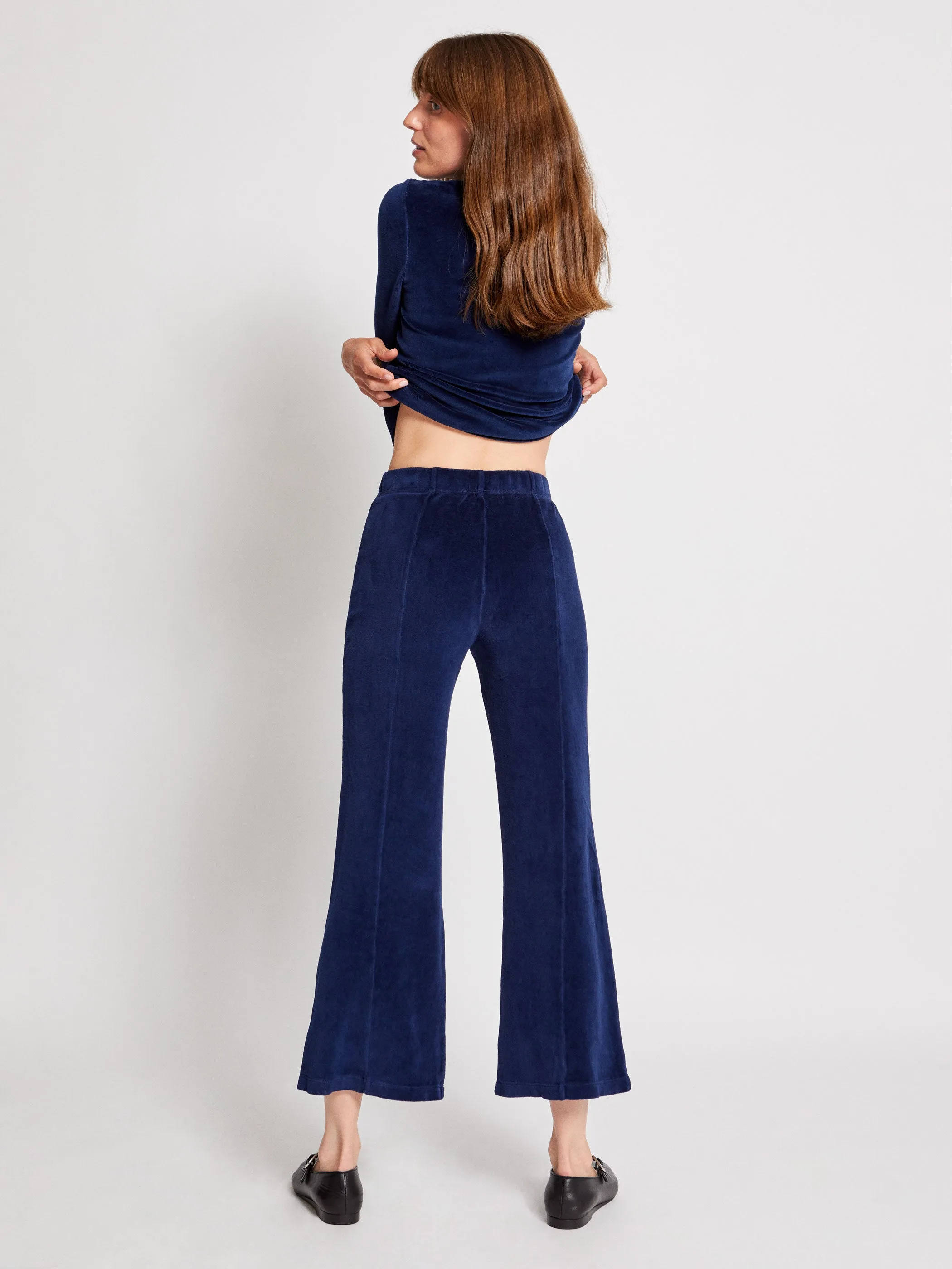 The Fili Kick Flare Pants in Velour