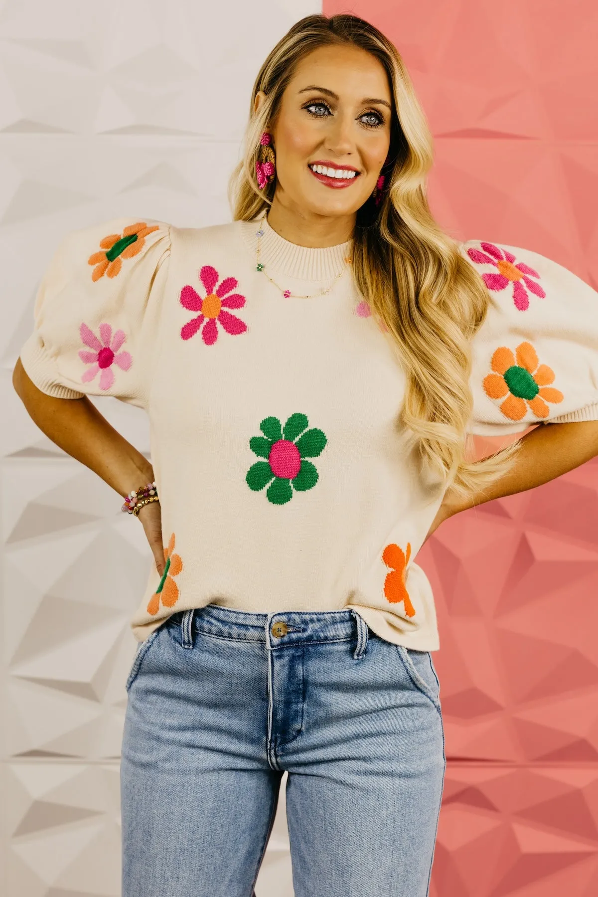 The Juliana Floral Sweater