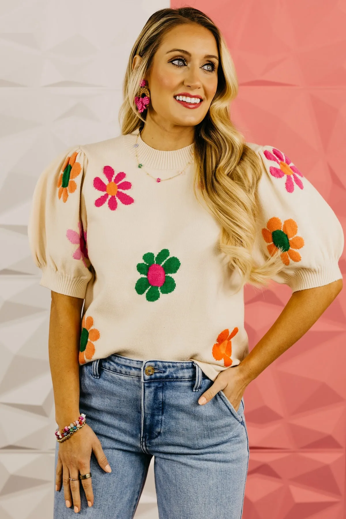The Juliana Floral Sweater