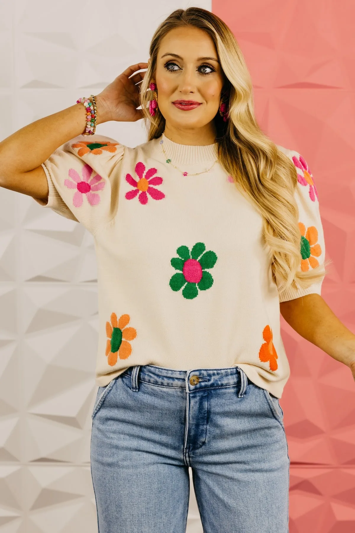 The Juliana Floral Sweater