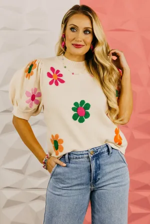 The Juliana Floral Sweater