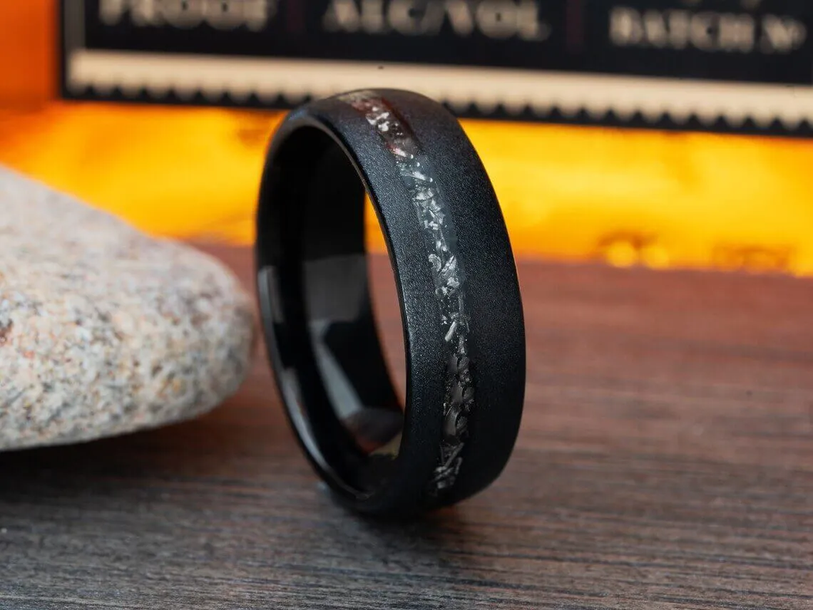The Noir | Men's Meteorite Ring