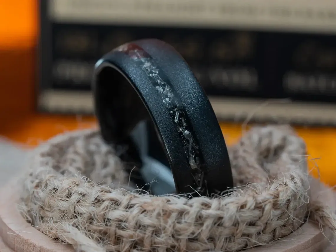 The Noir | Men's Meteorite Ring