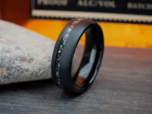 The Noir | Men's Meteorite Ring