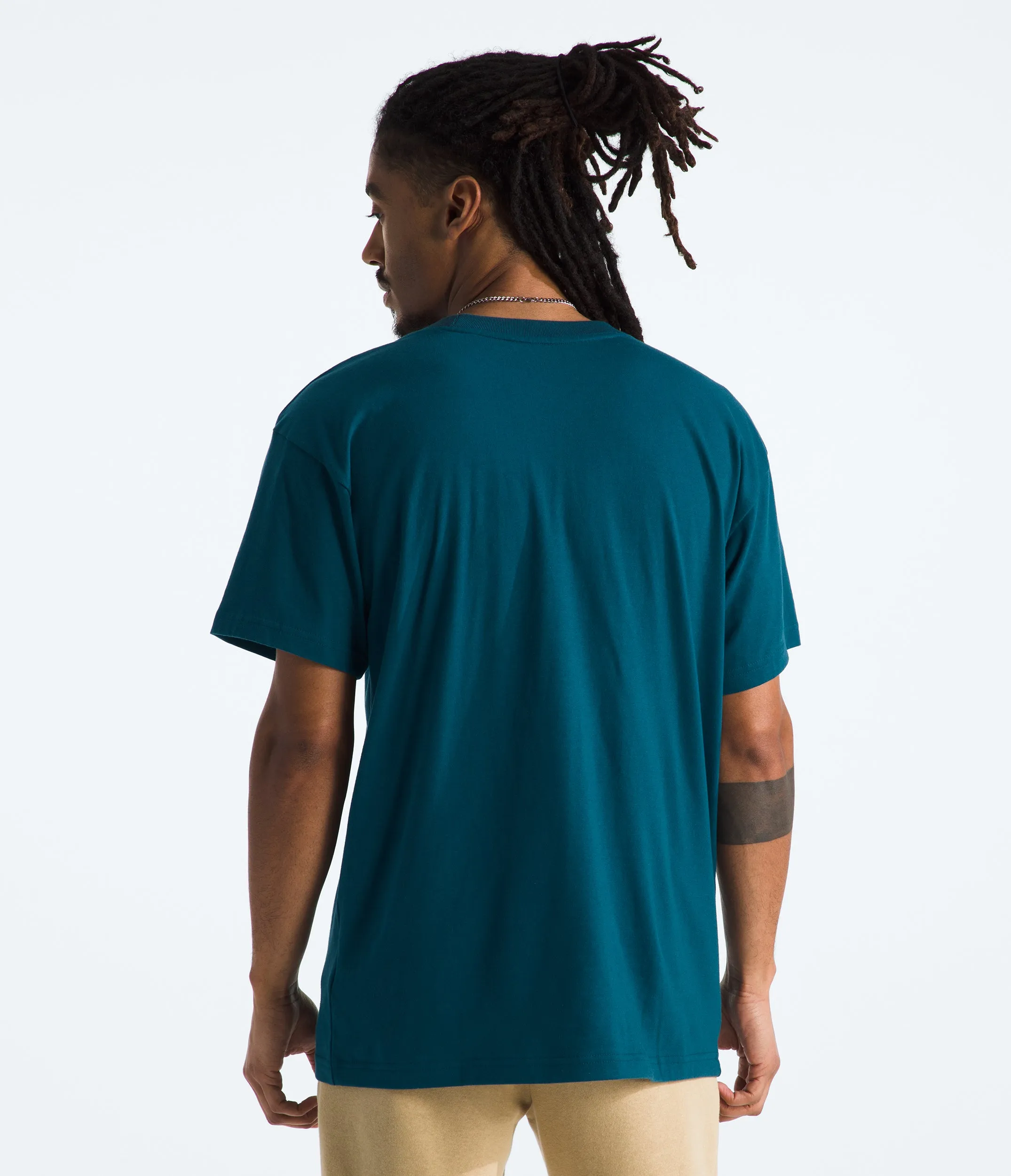 THE NORTH FACE SHORT SLEEVE EVOLUTION BOX FIT TEE - MIDNIGHT PETROL