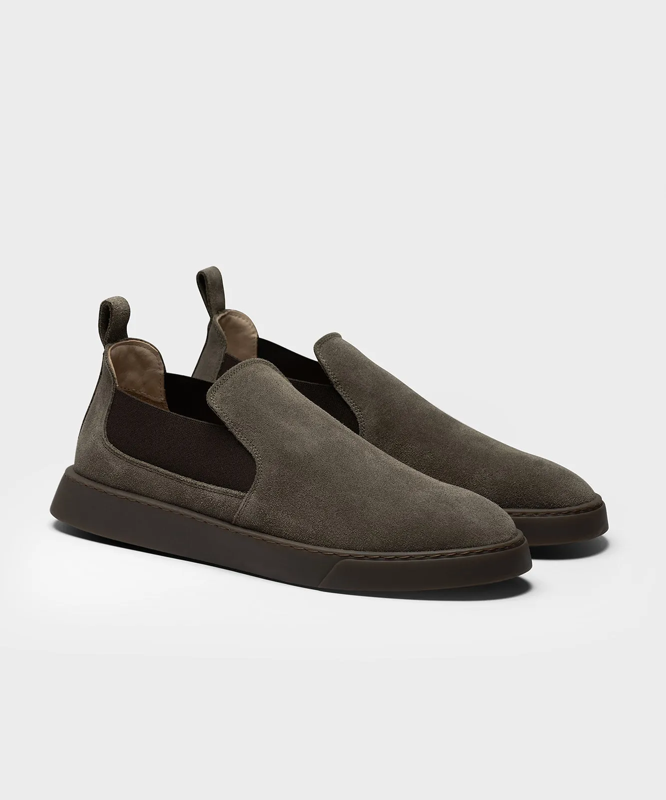 The Yog Taupe Suede