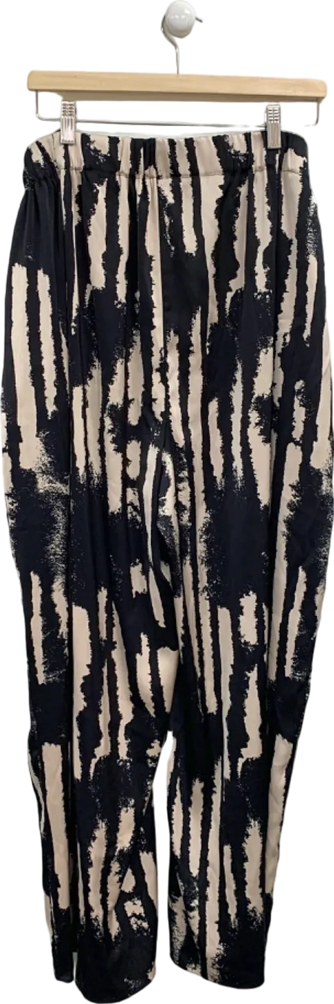 Topshop Black/White Zebra Print Trousers UK 26