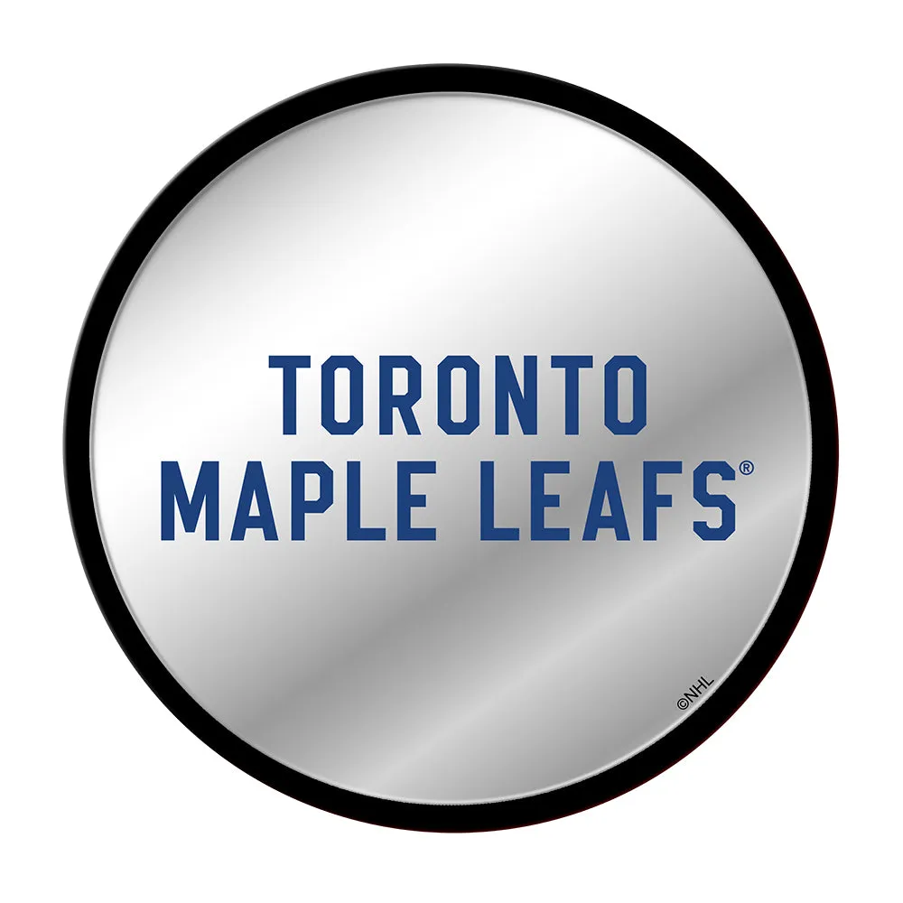 Toronto Maple Leafs: Secondary Logo - Modern Disc Mirrored Wall Sign