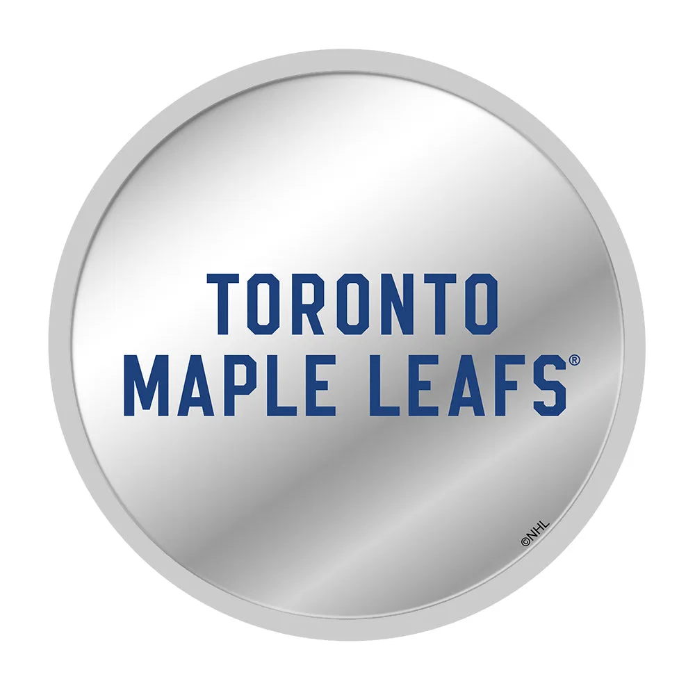 Toronto Maple Leafs: Secondary Logo - Modern Disc Mirrored Wall Sign