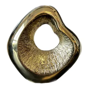 Transitional Biomorphic 8'' Sculpture in Gold
