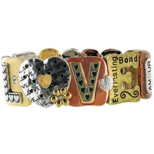 TRI-Color Inspirational Bracelet - LOVE