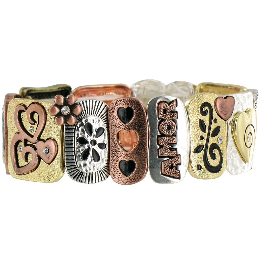 TRI-Color Inspirational Bracelet - LOVE