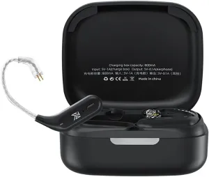 TWS   Earbuds Hook 2Pin Connector with Mic Support/30 Hours Playback,Kz-Az09 HD Bluetooth5.2 Ear Hook Compatible with 0.75/0.78Mm Pin Earphones/Headphones/Headsets for Sports (B Pin)