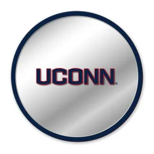 UConn Huskies: Modern Disc Mirrored Wall Sign
