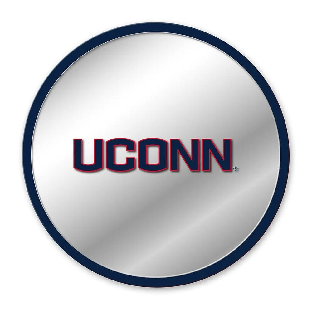 UConn Huskies: Modern Disc Mirrored Wall Sign