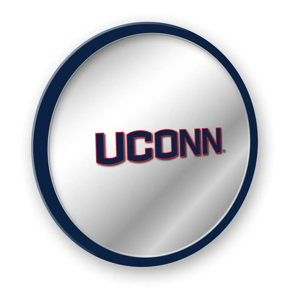 UConn Huskies: Modern Disc Mirrored Wall Sign