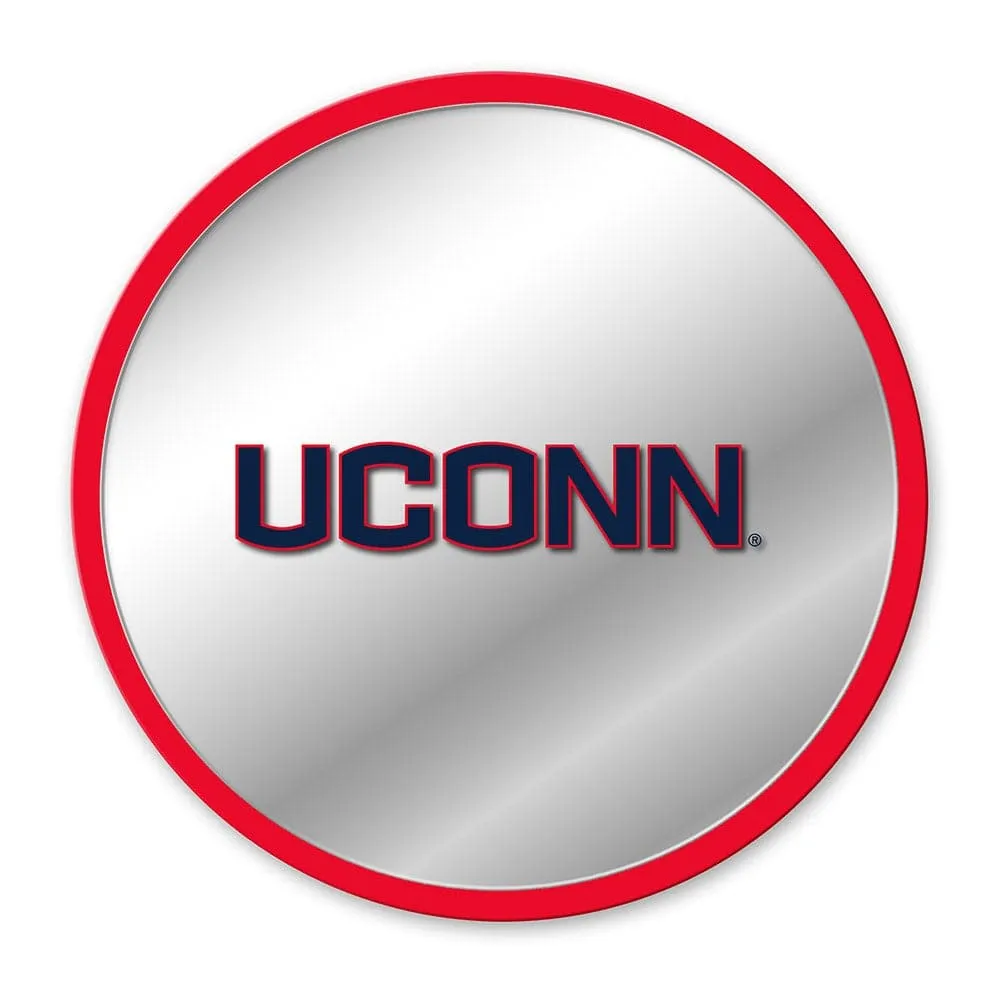 UConn Huskies: Modern Disc Mirrored Wall Sign