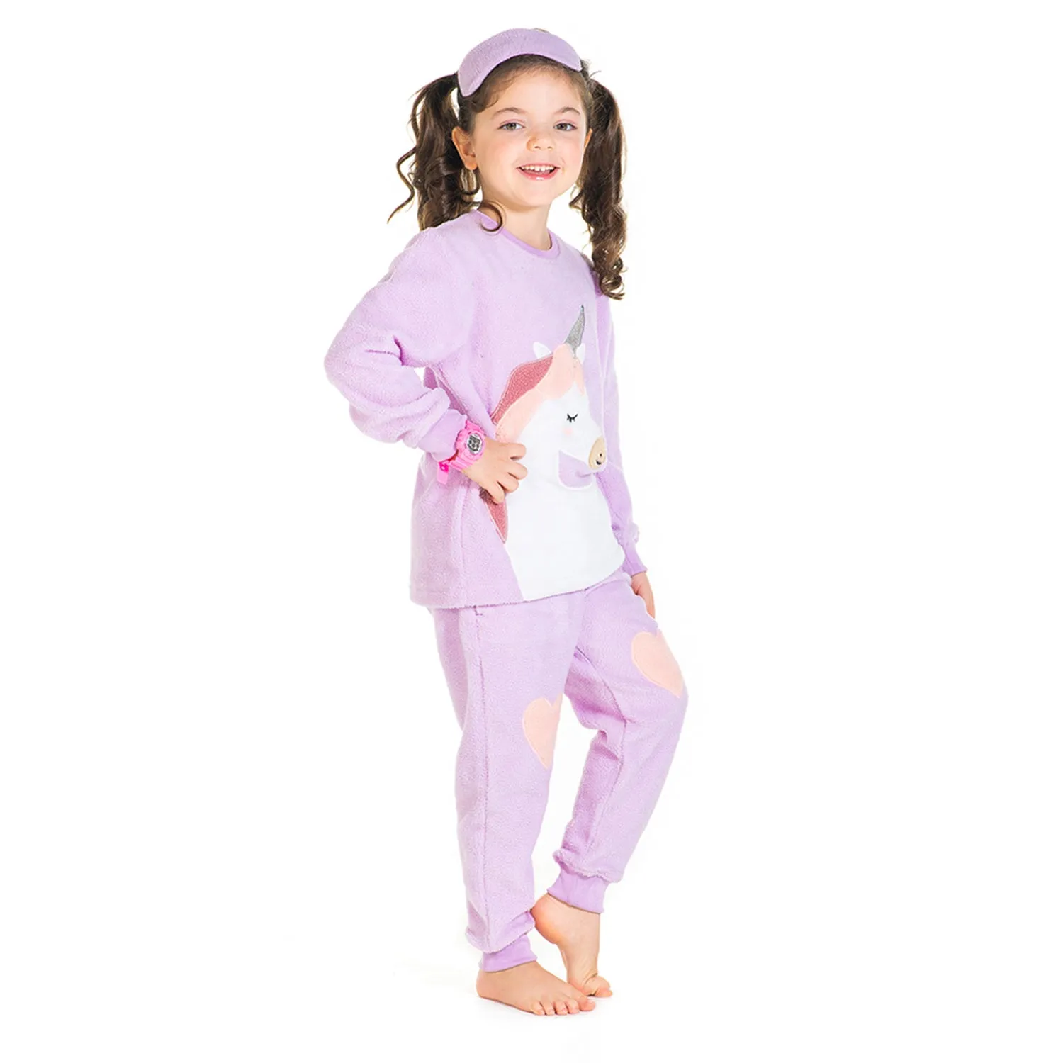Unicorn Applique Winter Nightsuit