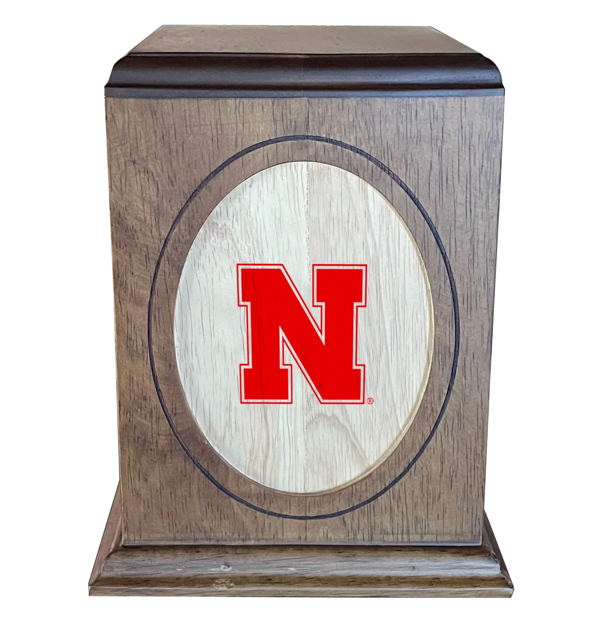University of Nebraska Cornhuskers Wooden Memorial Cremation Urn - WDNBR100