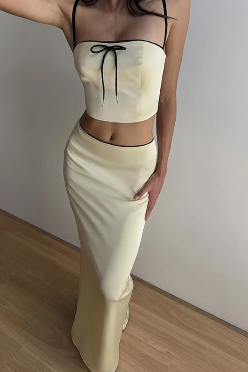 UR3178 Cami Top and Skirt Set