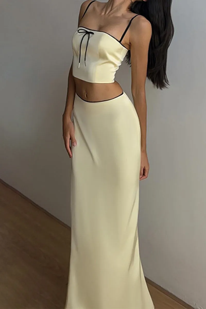 UR3178 Cami Top and Skirt Set