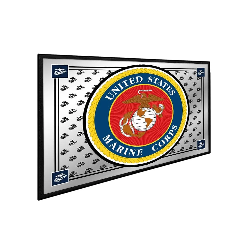 US Marine Corps: Seal - Framed Mirrored Wall Sign